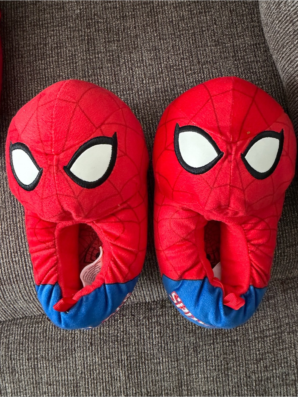 Marvel Spiderman Kids Slip-On Non-Slip Slippers | Size 9-10